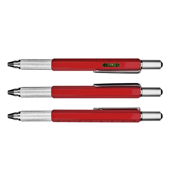 6 In 1 Metal Multi Functional Engineer Tool Pen