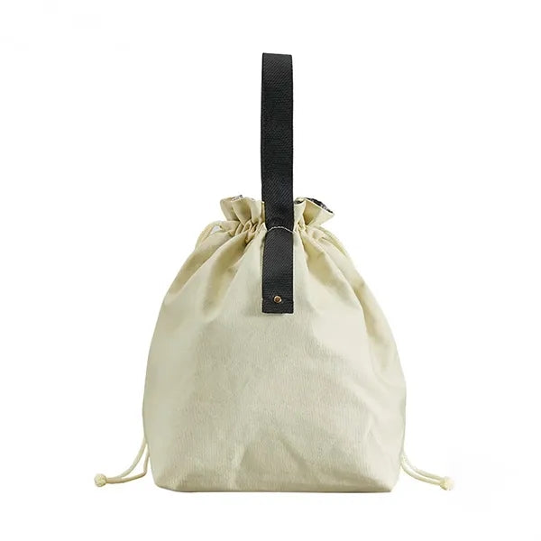 Canvas Drawstring Lunch Bag