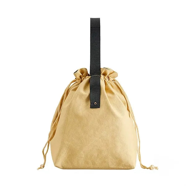 Canvas Drawstring Lunch Bag