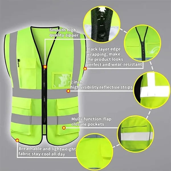 High Visibility Reflective Safety Vest