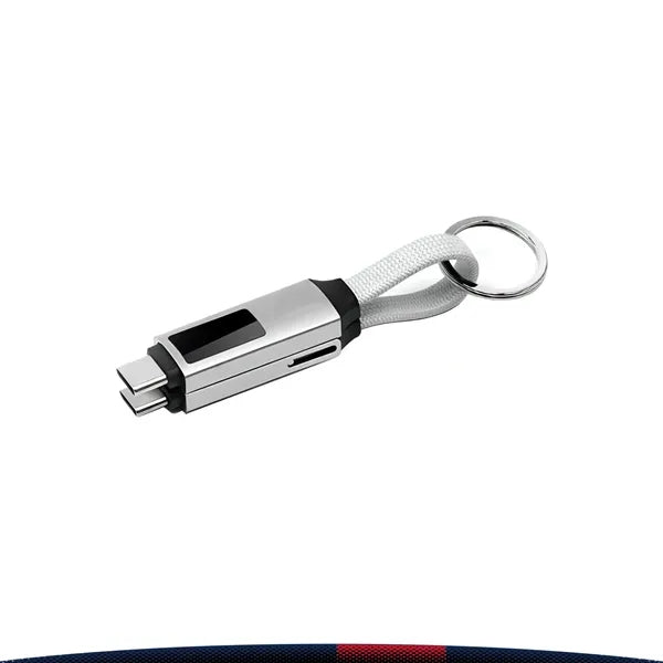 Surgeflux 2-in-1 Digital Wattage Display Fast Charging Cable