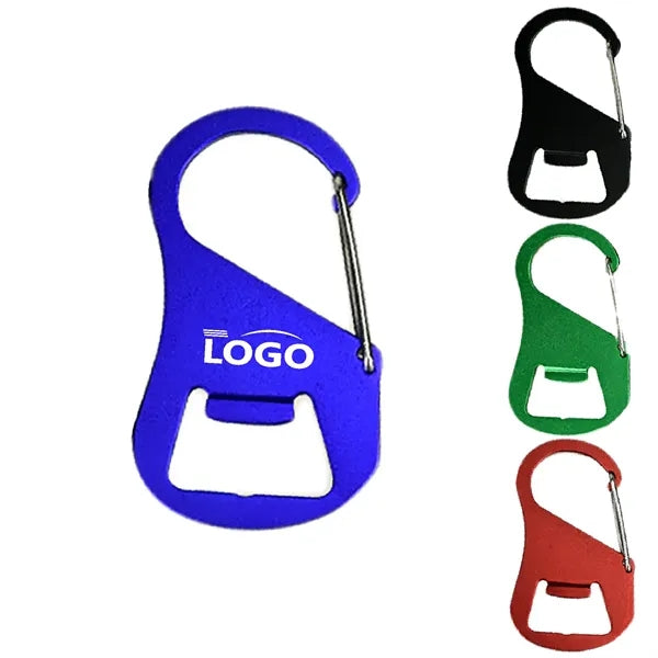 Aluminum Carabiner Bottle Opener Keychain