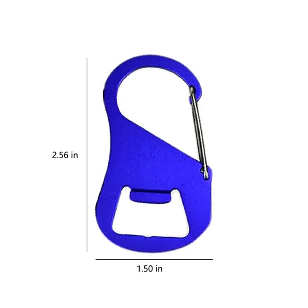 Aluminum Carabiner Bottle Opener Keychain