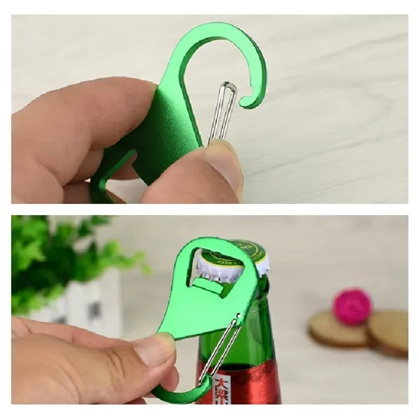 Aluminum Carabiner Bottle Opener Keychain
