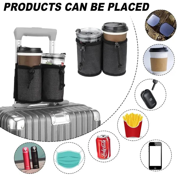 Luggage Travel Cup Holder Free Hand Drink Carrier