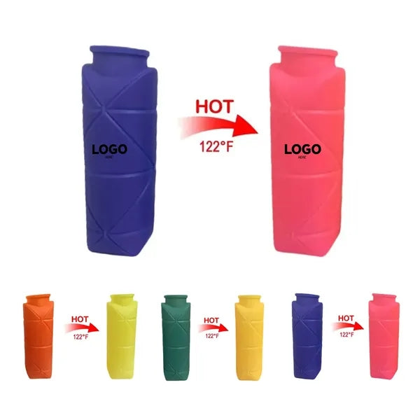 17oz Silicone Color-Changing Collapsible Bottle