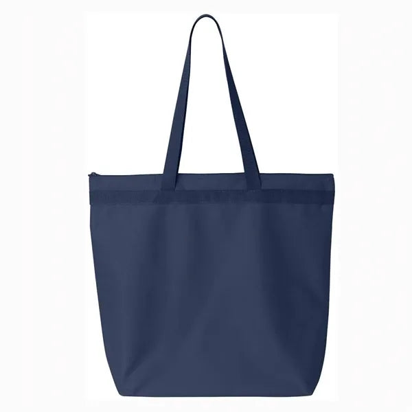 Large Tote With Zipper