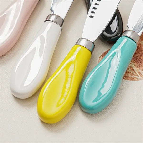 Stainless Steel Butter Knife With Ceramic Handle