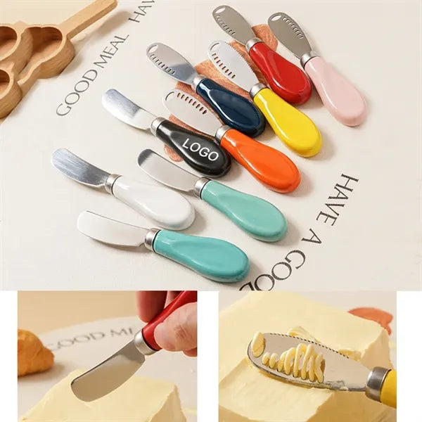 Stainless Steel Butter Knife With Ceramic Handle