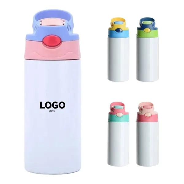 12oz Insulated Bottle Straw Lid Handle