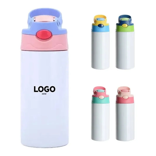 12oz Insulated Bottle Straw Lid Handle
