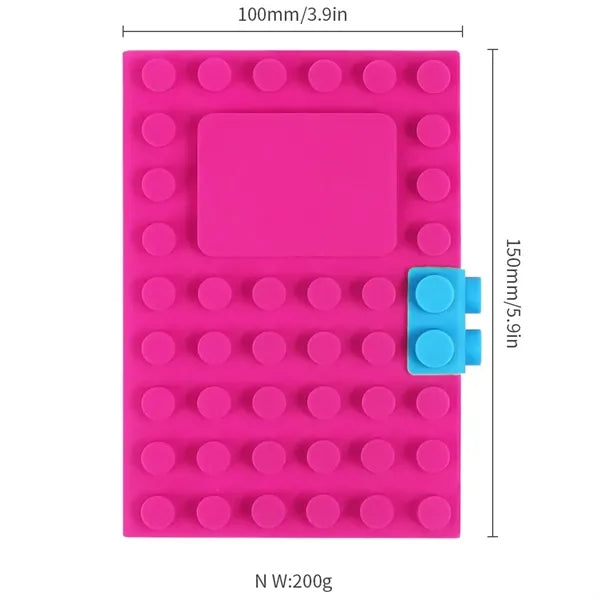 Mini A6 Brick Cover Notebook Pocket Smooth Paper