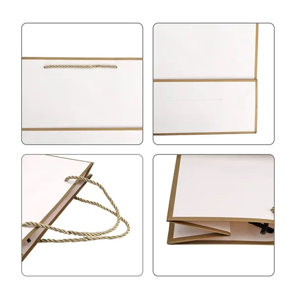 Matte Laminated Euro Tote Bag Gift Bags W/ Rope Handle