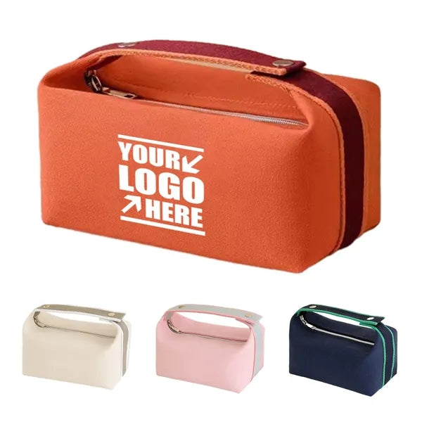 Large Water Resistant Canvas Makeup Bag Travel Gym Organizer