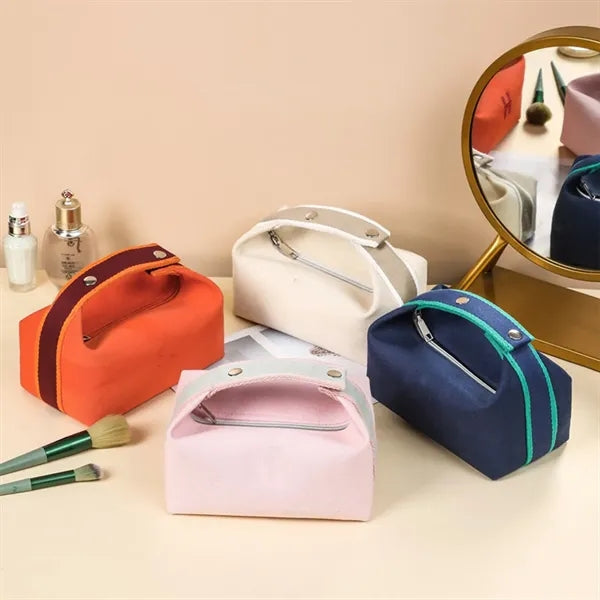 Large Water Resistant Canvas Makeup Bag Travel Gym Organizer