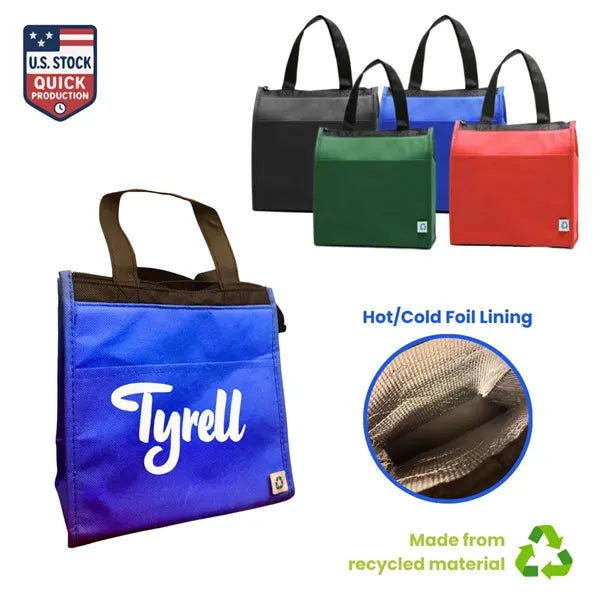 SnackShell Insulated Foil-Lined Cooler Bag With Front Pocket