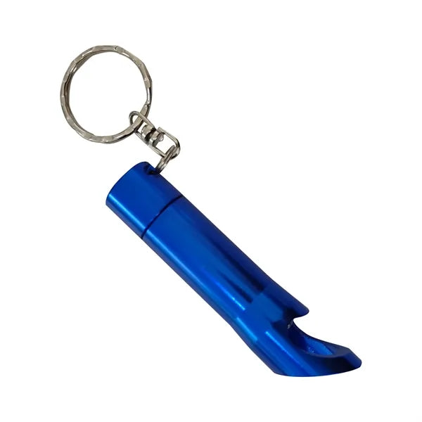Laser 3 LED Flashlight & Bottle Open Key Chain