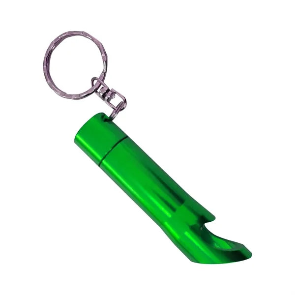 Laser 3 LED Flashlight & Bottle Open Key Chain