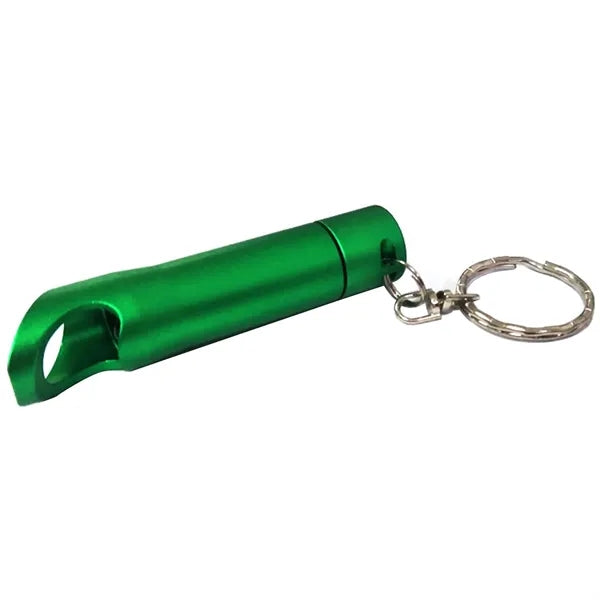 Laser 3 LED Flashlight & Bottle Open Key Chain