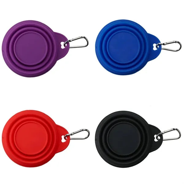 Collapsible Pet Bowl with Carabiner, 8 oz.