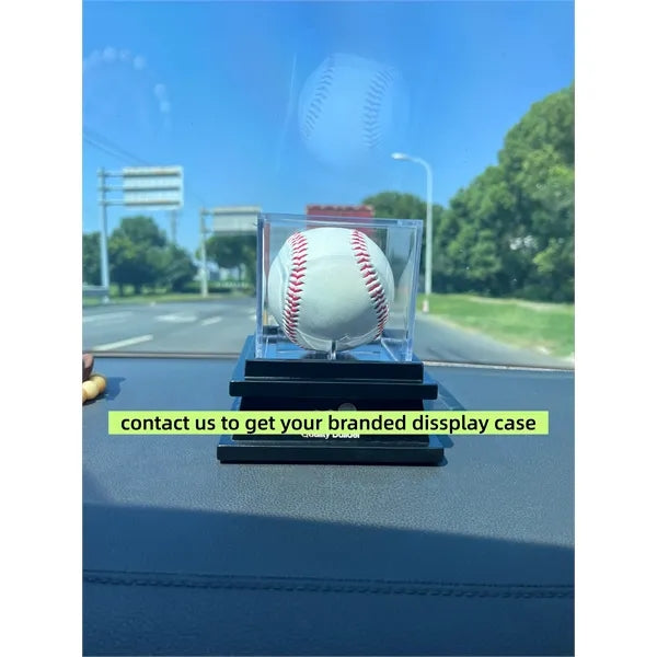 Acrylic Baseball Display Case With Wooden Base