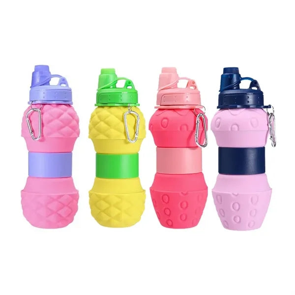 Fruit Shaped Collapsible Silicone Water Bottle