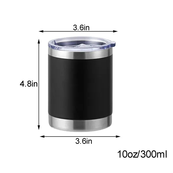 10 OZ Stainless Steel Travel Mug With Lid