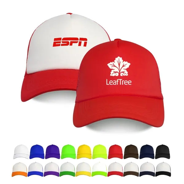 5 Panel Foam Trucker Mesh Cap