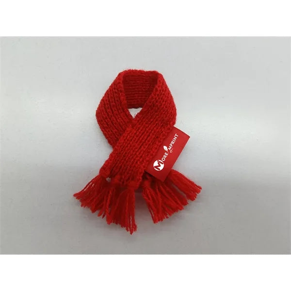 Knitted wine bottle scarf