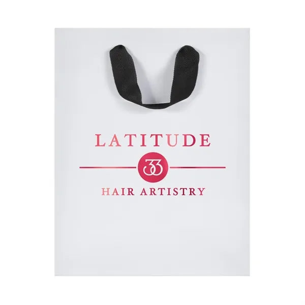 Ribbon Handle White Kraft Eurotote