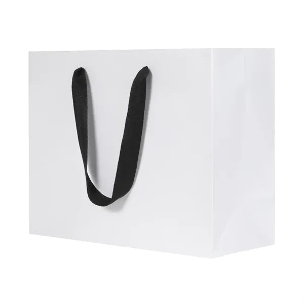 Ribbon Handle White Kraft Eurotote