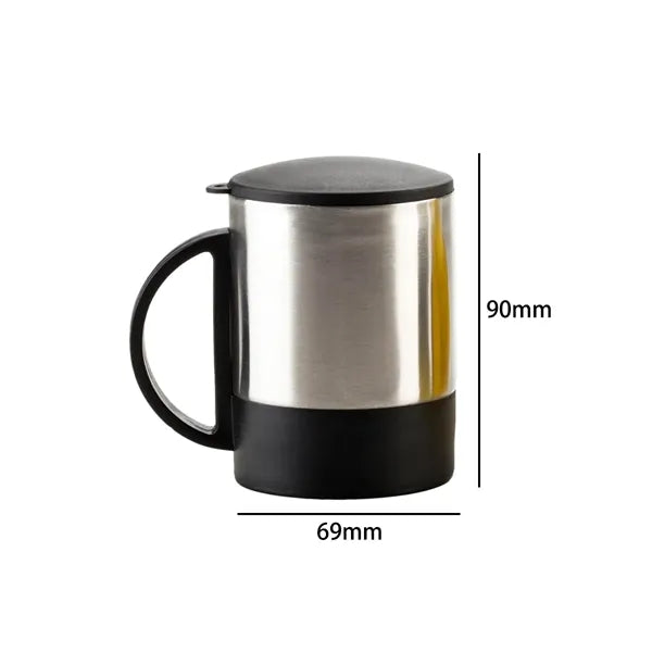 7.5oz. l Stainless Steel Mug with Color Lid and Handle