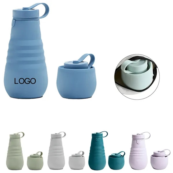 20oz Collapsible Silicone Water Bottle