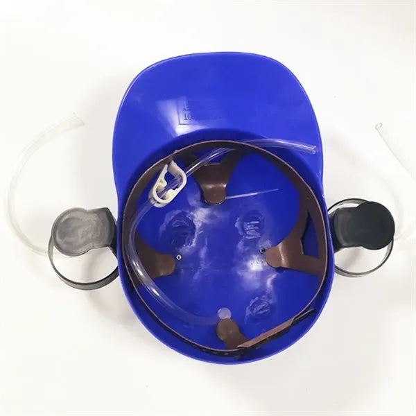 Hands-Free Drink Helmet with Dual Can Holders