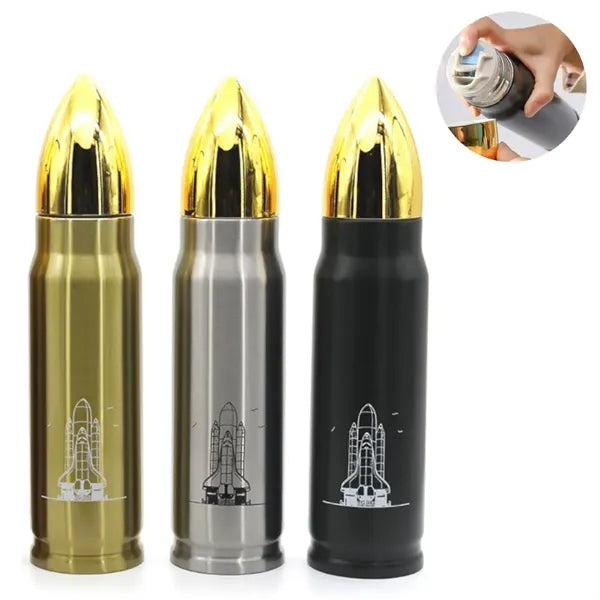 17Oz Stainless Steel Bullet Shape Water Bottle