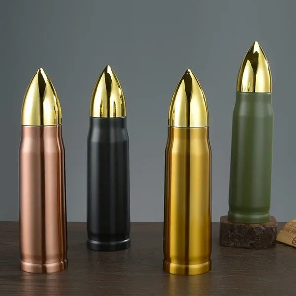 17Oz Stainless Steel Bullet Shape Water Bottle