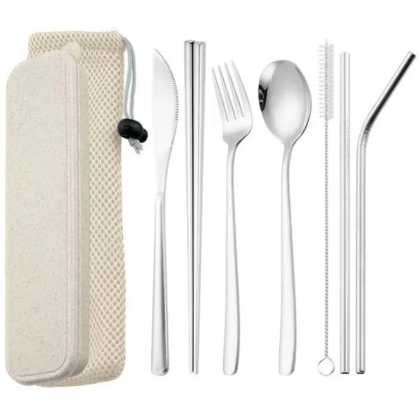 Portable Travel Camping Cutlery Set