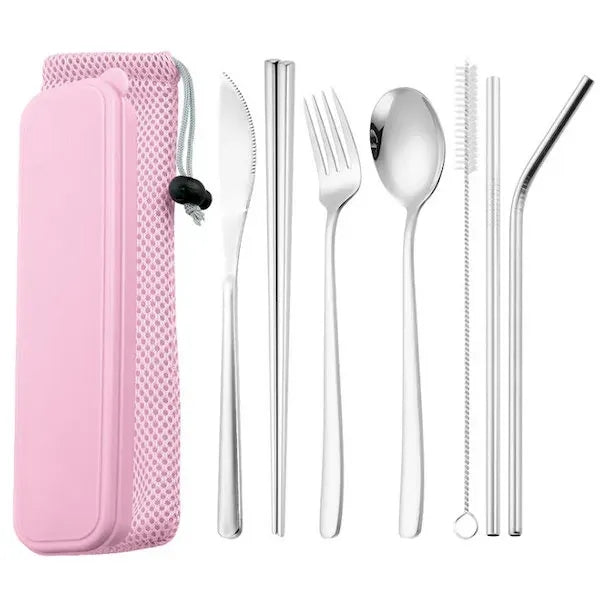 Portable Travel Camping Cutlery Set