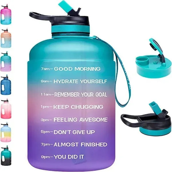 1 Gallon Water Bottle with Time Marker