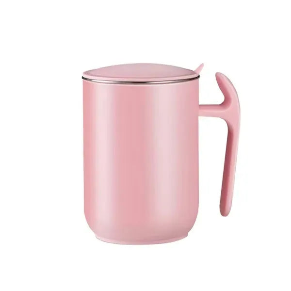 Stainless Steel Coffee Mug With Lid And Handle