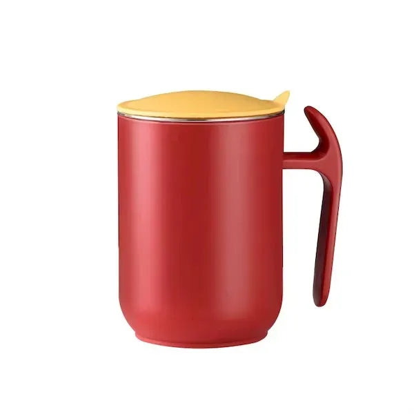 Stainless Steel Coffee Mug With Lid And Handle