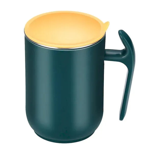 Stainless Steel Coffee Mug With Lid And Handle