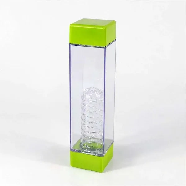 Square Water Bottle With Fruit Infuser