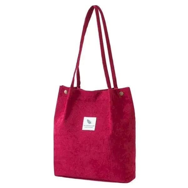 Large Capacity Corduroy Tote Bag
