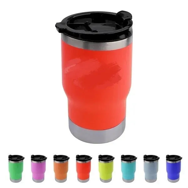 14oz Insulated Can Cooler W/ Bottle Opener & Double Lids