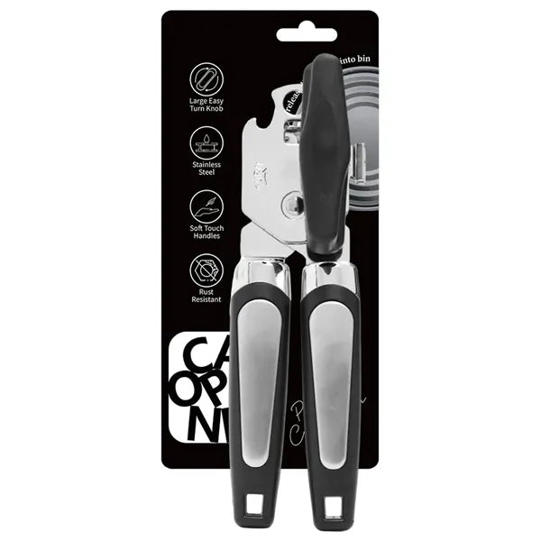 Manual Can and Bottle Opener With Soft Touch Handle