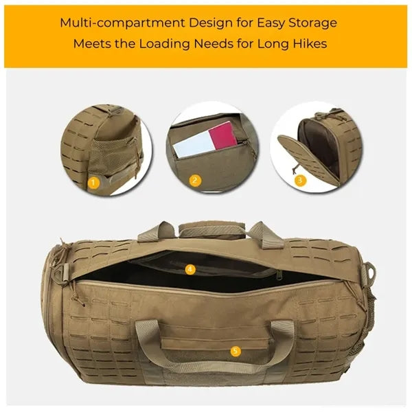 Military Tactical Duffle Bag For Men Sport Gym Fitness Tote