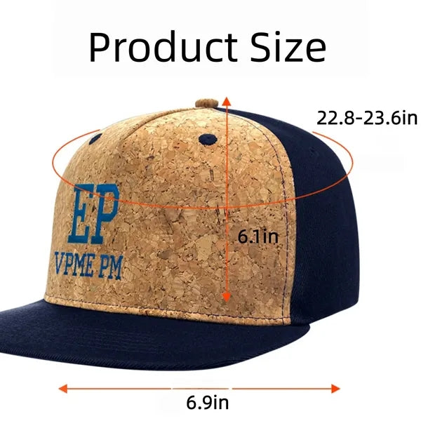 Sports Cork Crown High Profile Structured Adjustable Cap