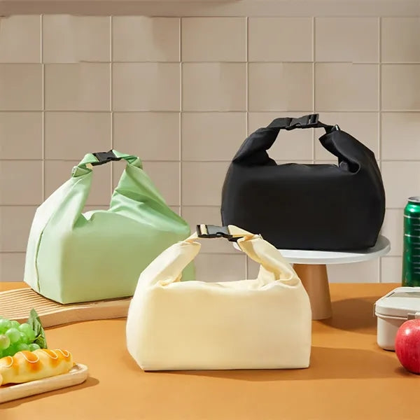 Insulated Lunch Tote Bag with Buckle Closure