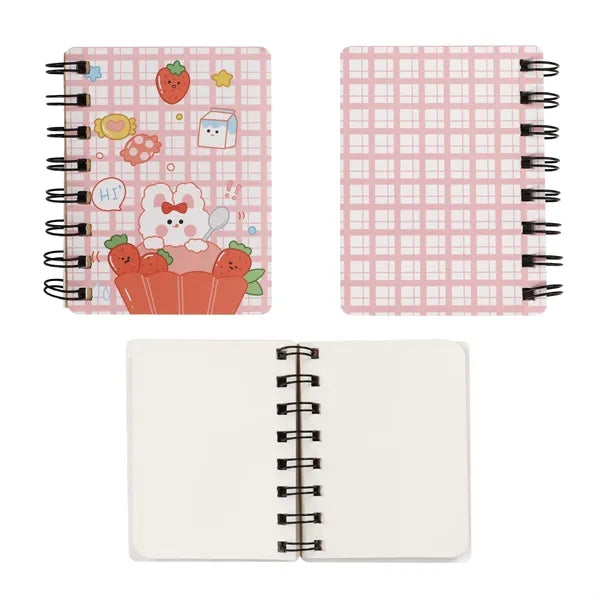 160 Pages Mini Pocket Spiral Notebook W/ Blank Paper